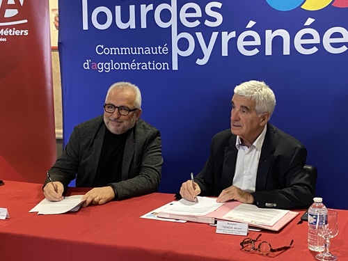 Signature de la convention de partenariat pédagogique avec La Chambre de Métiers et de l’Artisanat 65 pour l’École des Métiers des Hautes-Pyrénées