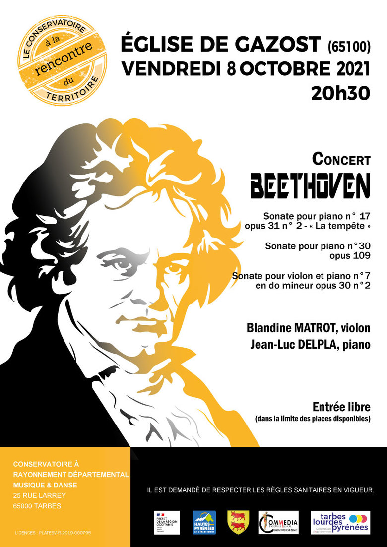 Rencontre du Territoire, Concert Beethoven - violon et piano