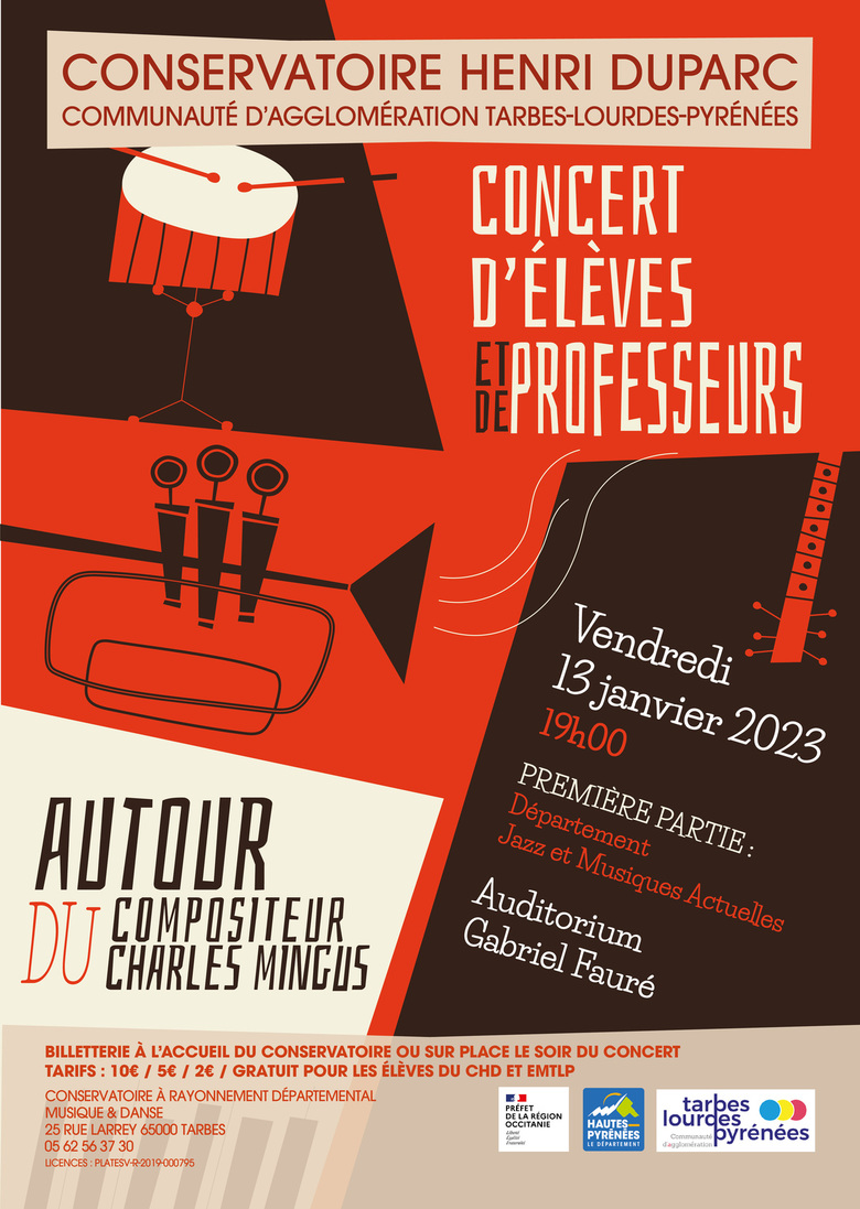 Autour du compositeur Charles Mingus - Concert d'élèves et de professeurs
