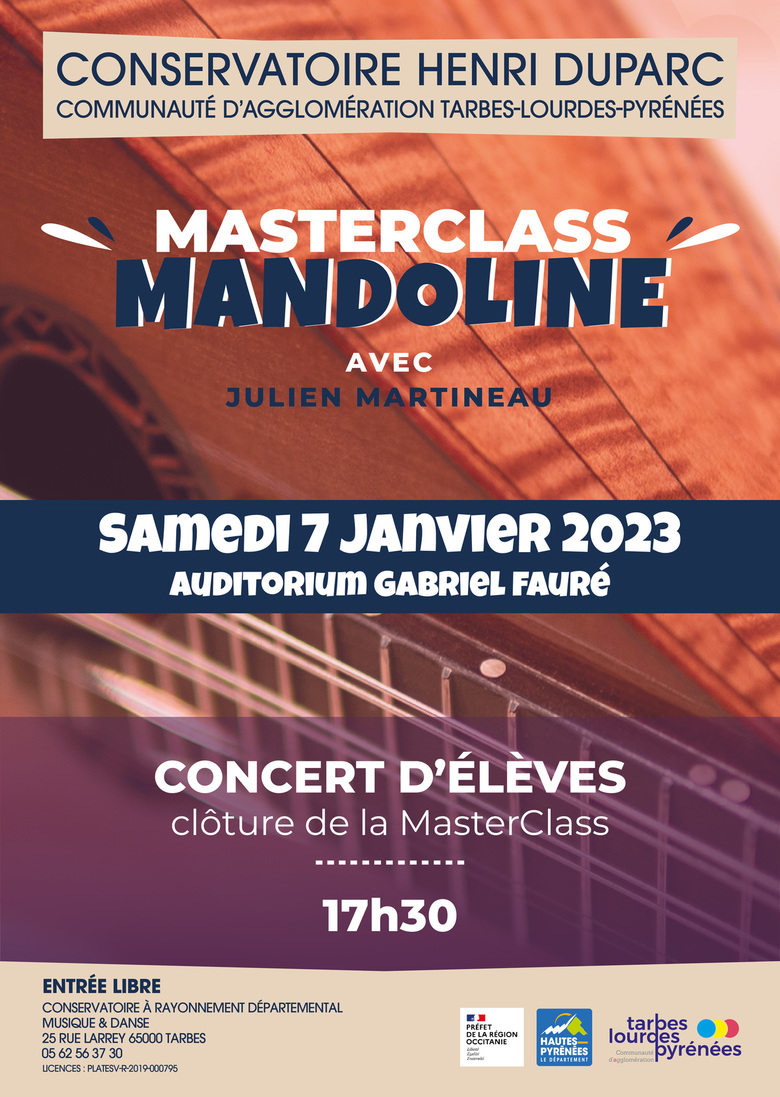 Concert de clôture MasterClass de Mandoline avec Julien Martineau