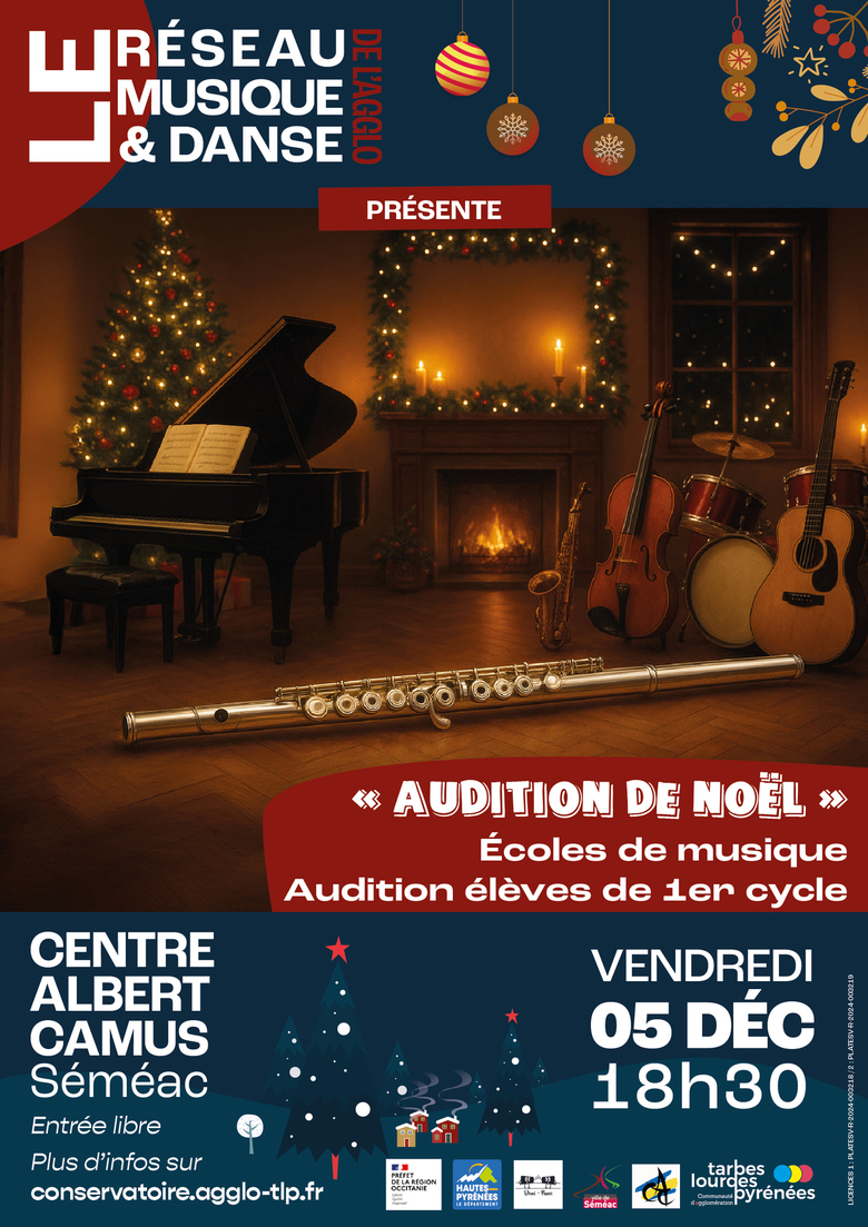 Audition de Noël des écoles de musique - Élèves de 1er cycle