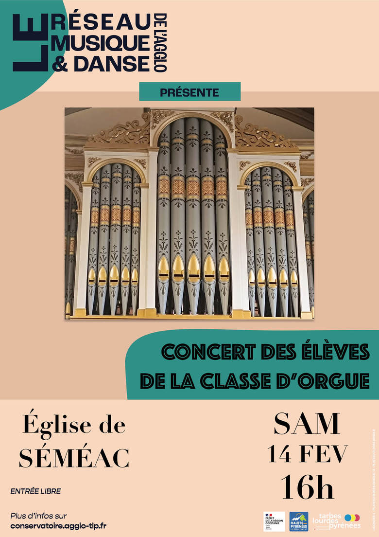 Concert des élèves de la classe d'orgue