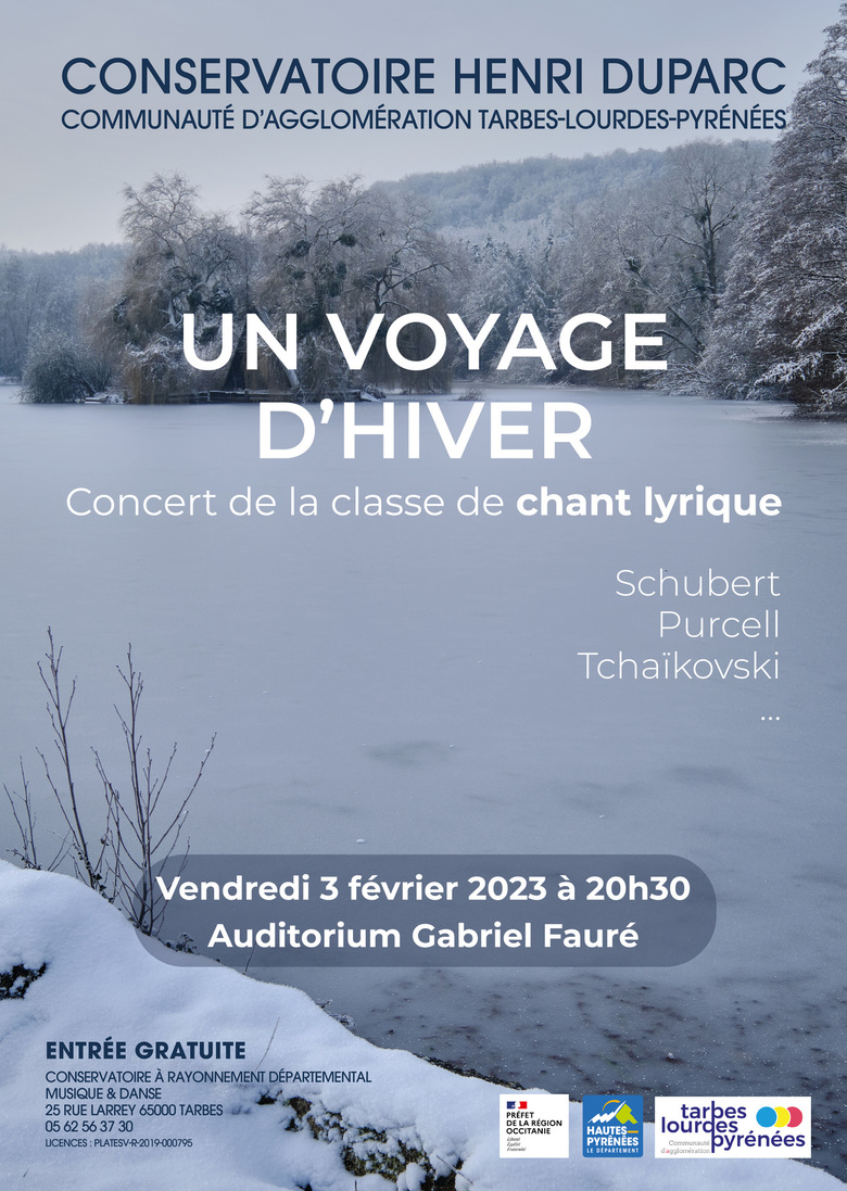 UN VOYAGE D'HIVER - Concert de la classe de chant lyrique