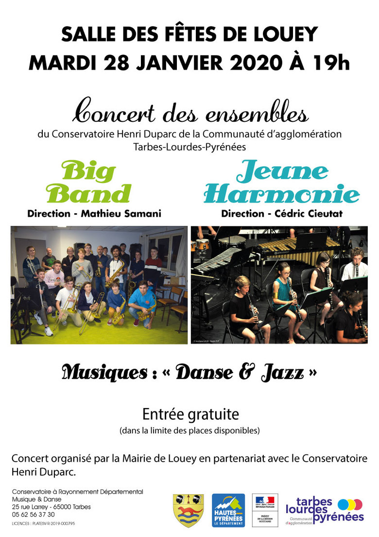 Concert Jeune Harmonie et Big Band