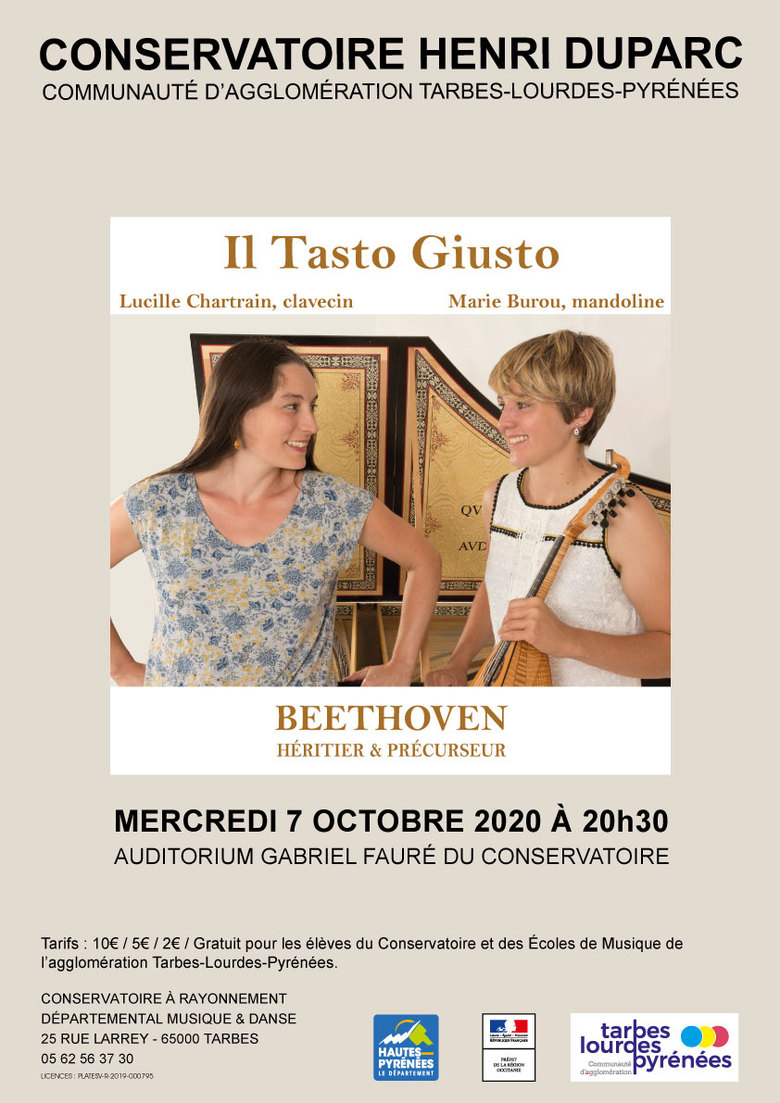 Concert - Il Tasto Giusto : Beethoven, héritier et précurseur
