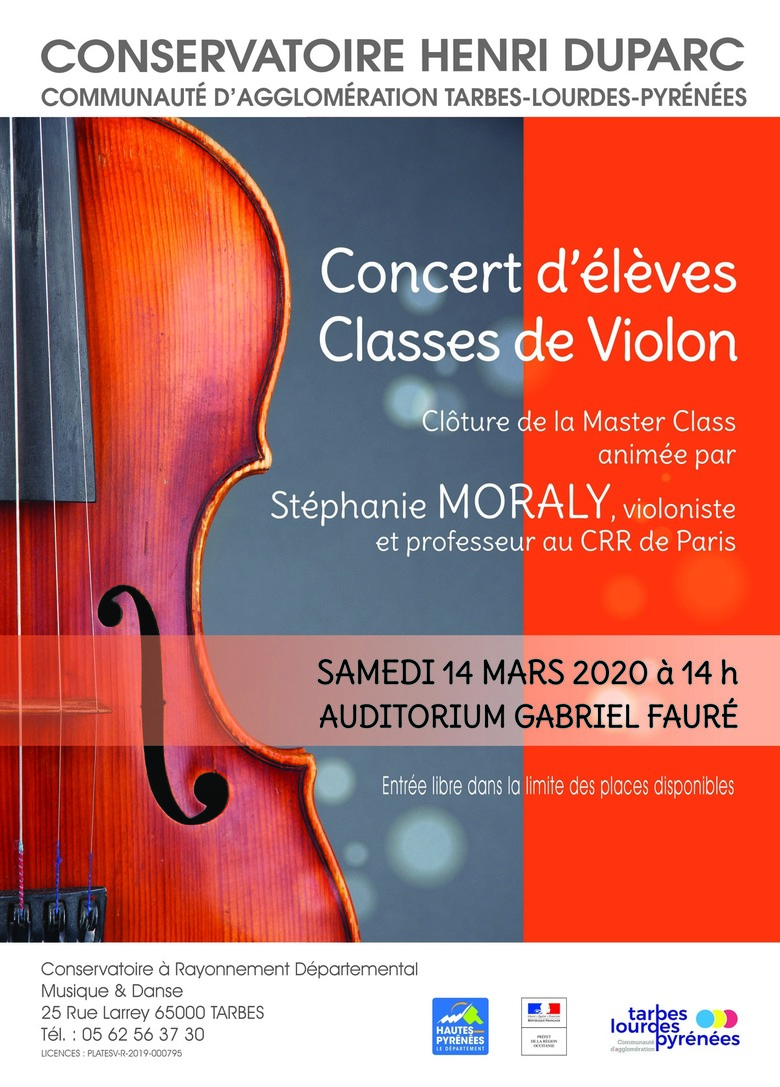 ANNULÉ Concert de clôture classes de violon