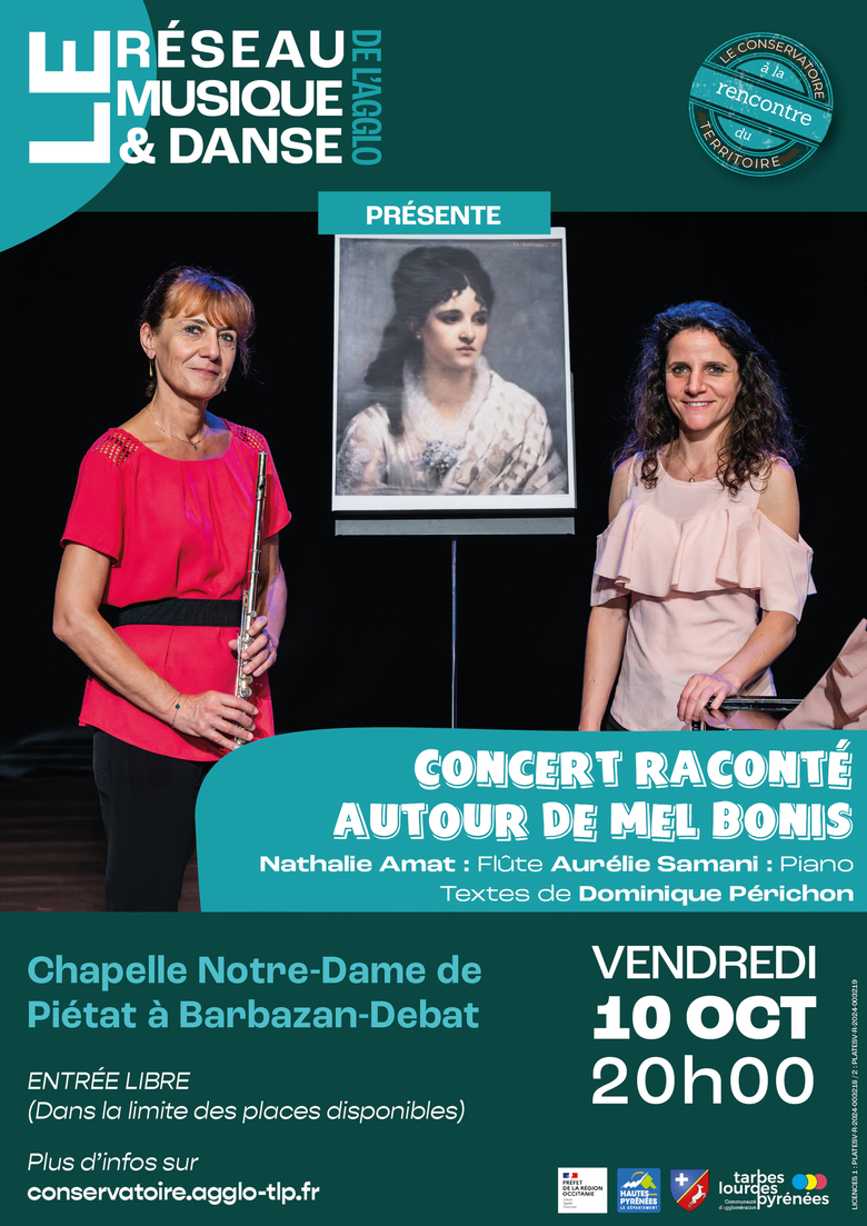 Rencontre du Territoire : Concert raconté autour de Mel Bonis, compositrice française (1858-1937)