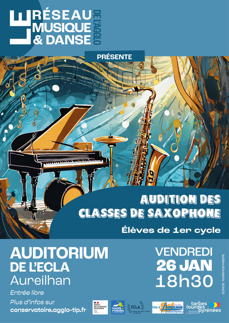 Audition des classes de saxophone - Élèves de 1er cycle