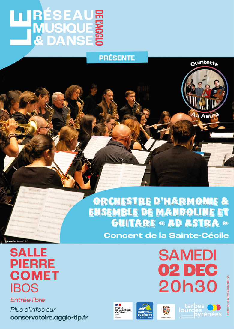 Concert de la Sainte-Cécile - Orchestre d’harmonie & ensemble de mandoline et guitare « Ad Astra »