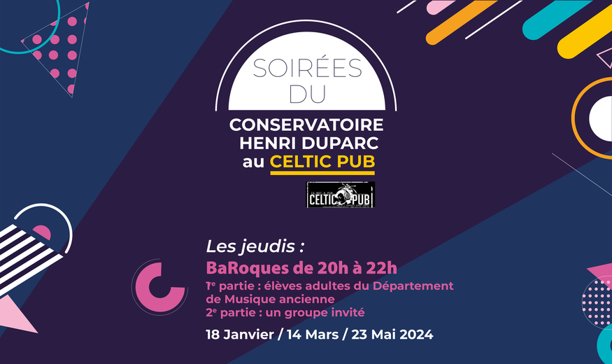 Soirée BaRoque du Conservatoire - Celtic Pub à Tarbes