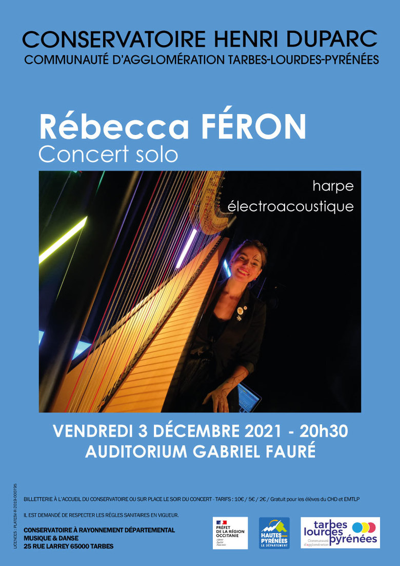 Concert Rébecca Féron, harpe électroacoustique