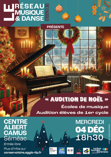Audition de Noël des écoles de musique - Élèves de 1er cycle