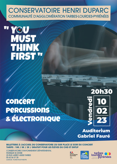 You Must Think First - Concert percussions & électronique