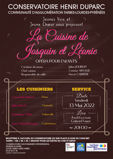 La Cuisine de Josquin & Léonie - Opéra pour enfants