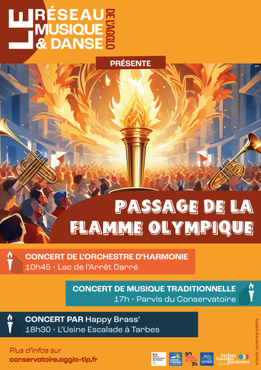 Concerts lors du passage de la Flamme Olympique