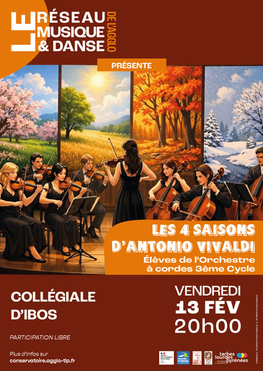 Concert orchestre cordes autour des 4 saisons de Vivaldi